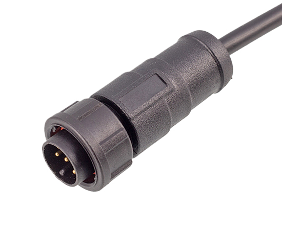E10成型式针型直式插头(卡扣式)