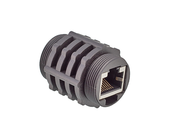 RJ45母/母中继插座(螺纹式)}