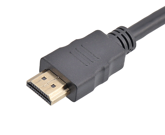 HDMI 公弯头/公直式 带线插头(螺纹式)}
