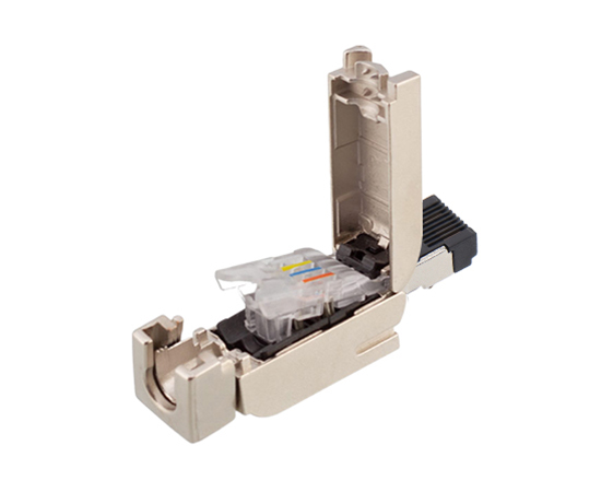 组装式RJ45 直式4P CAT5类 金属免工具}